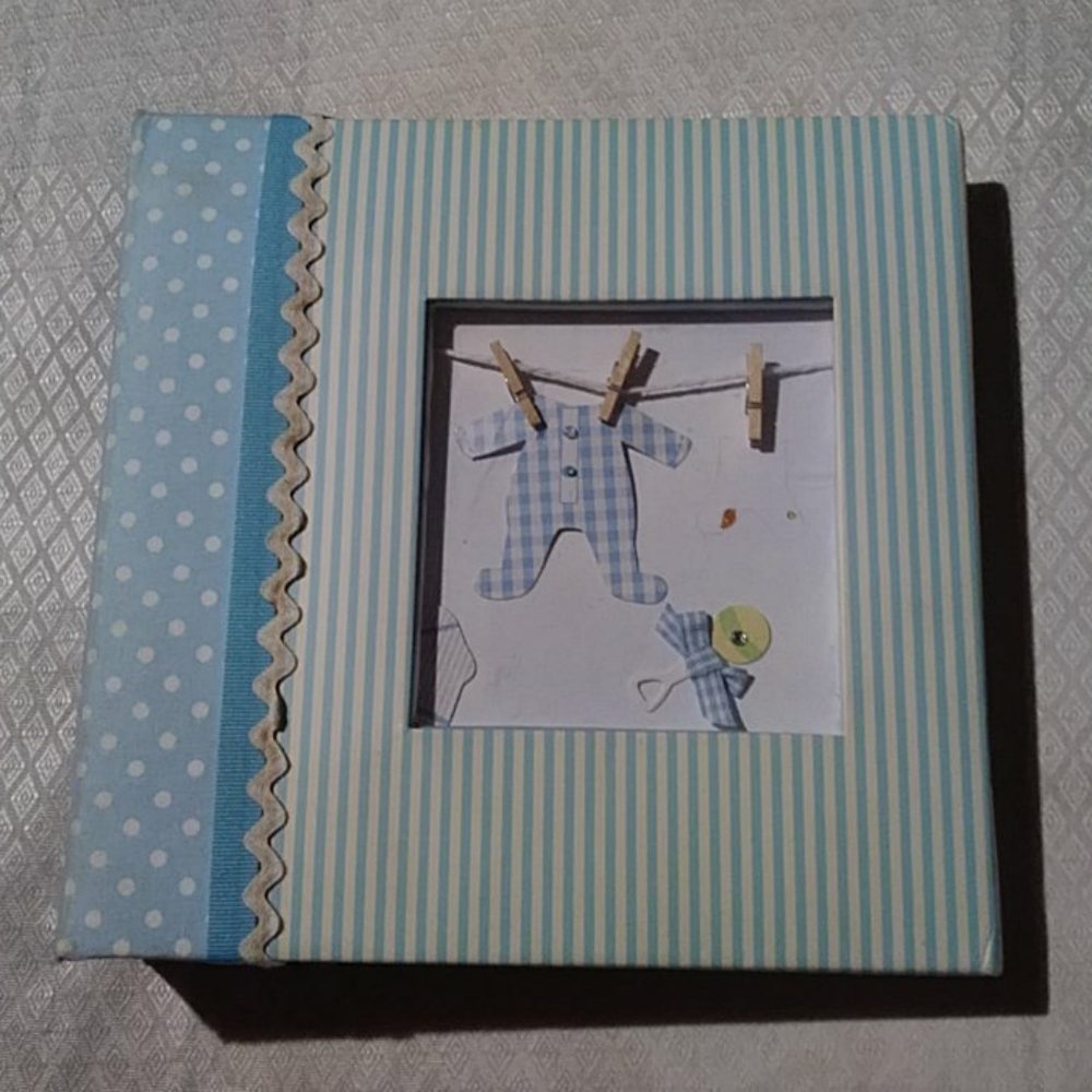 Baby Photo Album soft blue color
